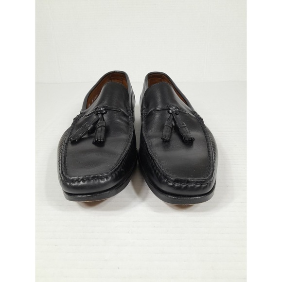 Allen Edmonds Pomona Black Calfskin leather tassle loafer Shoe 10 D USA MADE - Picture 4 of 15
